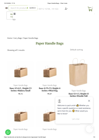 Aluminium Coated & Paper Handle Bags Delhi