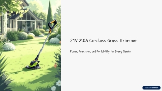 Product Pitch Deck - Omada Cordless Grass Trimmer