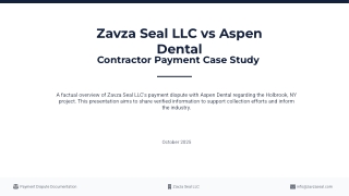 Aspen Dental Contractor Payment Case Study: Holbrook, NY
