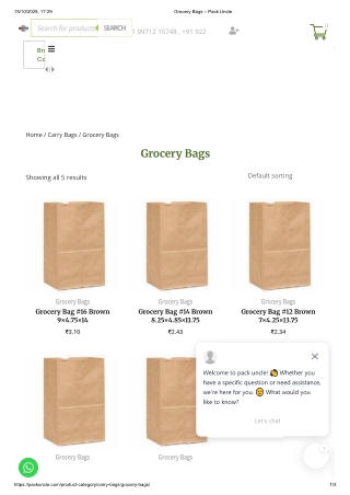 Grocery Bags & Non Woven Bags Manufacturers Delhi