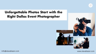 Unforgettable Photos Start with the Right Dallas Event Photographer