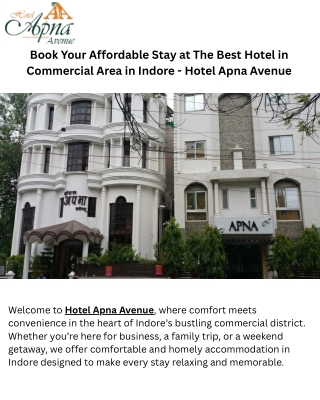 Stay at The Best Hotel in Commercial Area in Indore | Hotel Apna Avenue