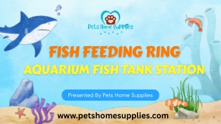 fish feeding ring aquarium fish tank station