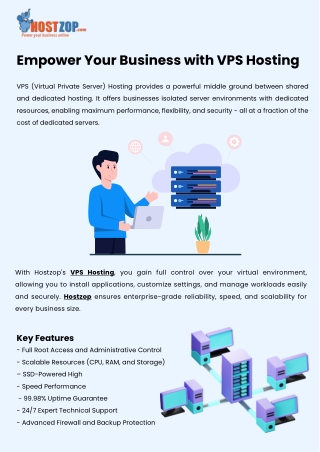 Empower Your Business with Hostzop VPS Hosting