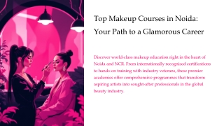 Top makeup school in Noida