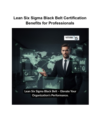 Lean Six Sigma Black Belt Certification Benefits for Professionals