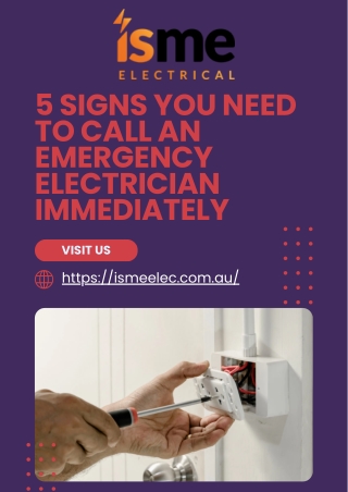5 Signs You Need to Call an Emergency Electrician Immediately