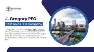 J. Gregory PEO – Best Texas PEO Company