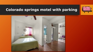 Colorado springs motel with parking