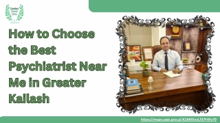How to Choose the Best Psychiatrist Near Me in Greater Kailash