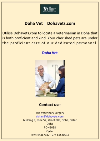 Doha Vet Dohavets.com