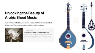 Dozan World: Your Gateway to Arabic Sheet Music