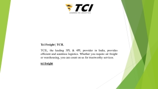 Tci Freight  TCIL