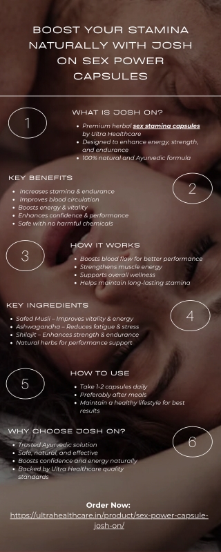 Boost Your Stamina Naturally with Josh On Sex Power Capsules
