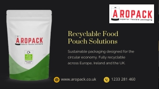 Recyclable Food Pouches for Sustainable and Safe Packaging