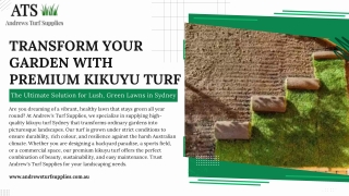 kikuyu turf sydney