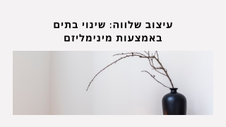 מהבלגן לבהירות: קארן שדרין על עיצוב בית מודע ומחושב