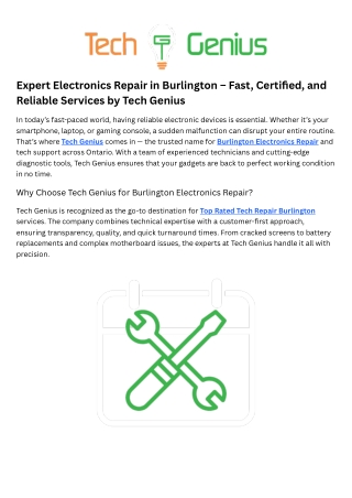 Top Rated Tech Repair Burlington