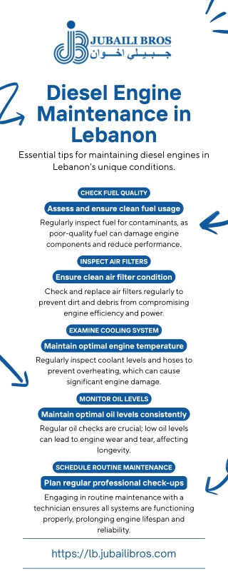 Diesel Engine Maintenance in Lebanon