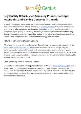 Used Samsung Phones for Sale Ontario