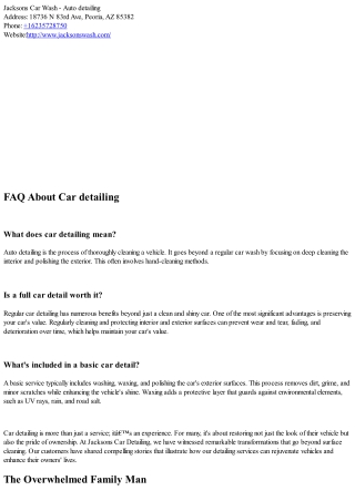 Customer Stories: Transformations from Jacksons Car Detailing Services