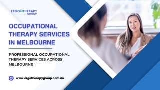 Professional Occupational Therapy Services Across Melbourne