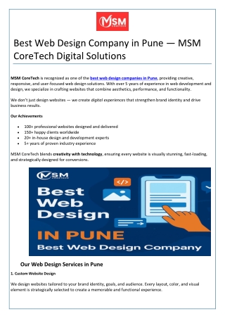 Best Web Design Company in Pune