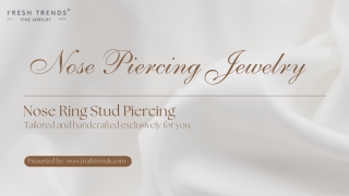 Stylish Nose Piercing Jewelry Trends and Tips by FreshTrends