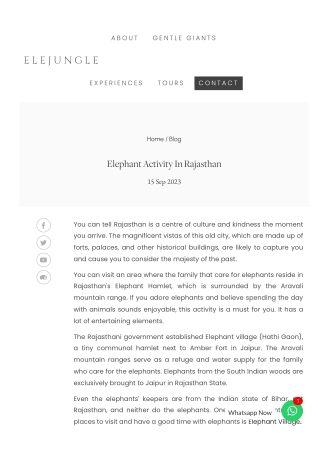 Elephant activities in rajasthan