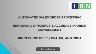 Automated Sales Order Processing Using AI & OCR