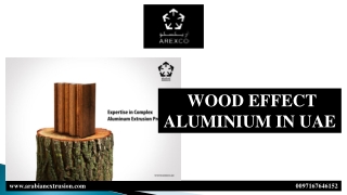 Wood Finish Aluminium Profiles in UAE | Decorative Coating