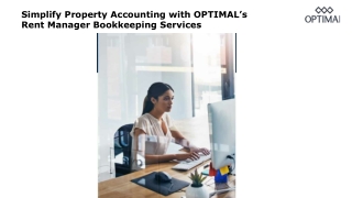 Simplify Property Accounting with OPTIMAL’s Rent Manager Bookkeeping Services