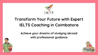 Best IELTS Coaching in Coimbatore – IMTP