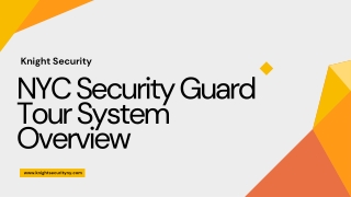 NYC Security Guard Tour System Overview