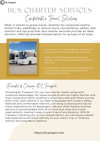 Bus Charter Services