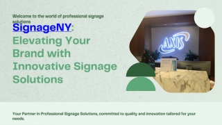 SignageNY Elevating Your Brand with Innovative Signage Solutions