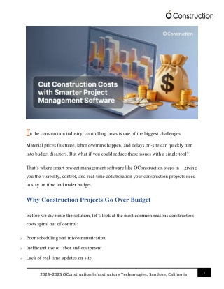 Cut Construction Costs with Smarter Project Management Software