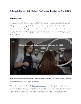 Future-Proof Your Hair Salon with Smart Software