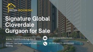 Luxury Residences at Signature Global Cloverdale, Sector 71 SPR Gurugram