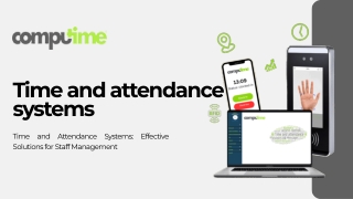 Time and Attendance Systems Effective Solutions for Staff Management