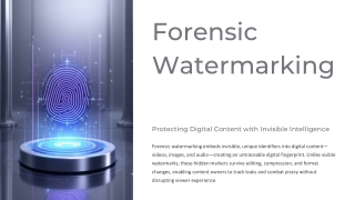 Forensic Watermarkingg