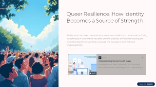 Queer Resilience: How Identity Becomes a Source of Strength