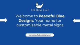 Peaceful Blue Designs