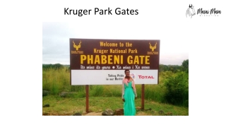 Kruger park gates