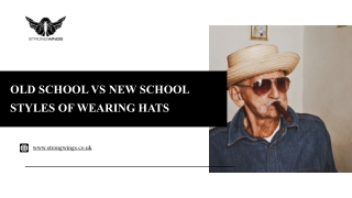 Old-School vs New-School Hat Styles – Strongwings Streetwear Evolution