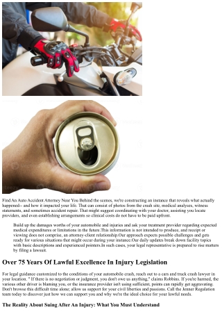 What Does An Automobile Crash Lawyer Really Do? A Detailed Overview