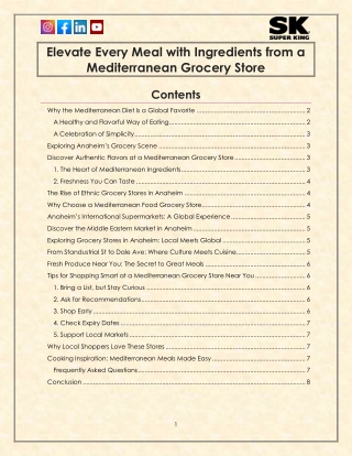 Elevate Every Meal with Ingredients from a Mediterranean Grocery Store