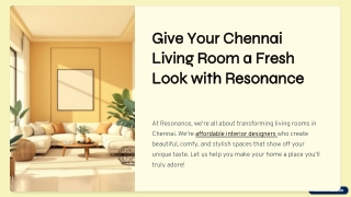 Transform Your Space with Top Living Room Designers in Chennai
