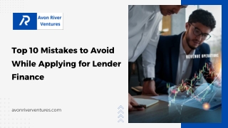 Top 10 Mistakes to Avoid While Applying for Lender Finance