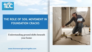 The Role of Soil Movement in Foundation Cracks